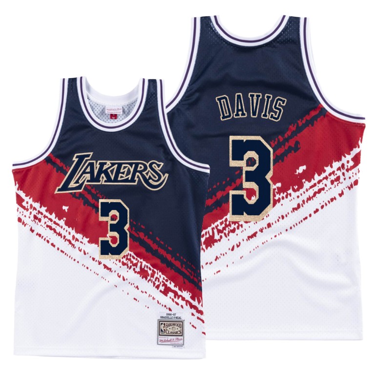 Men's Los Angeles Lakers Anthony Davis #3 NBA Independence Hardwood Classics White Basketball Jersey XYJ8683UP
